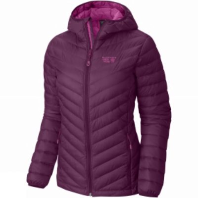 Womens Micro Ratio Hooded Down Jacket